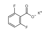 potassium 2,6-difluorobenzoate结构式