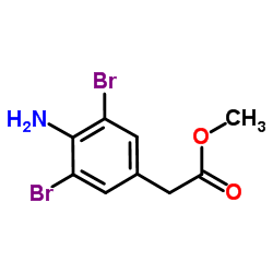 Methyl (4-amino-3,5-dibromophenyl)acetate Structure