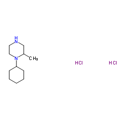 1-Cyclohexyl-2-methylpiperazine dihydrochloride Structure