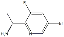 (1R)-1-(5-BROMO-3-FLUORO(2-PYRIDYL))ETHYLAMINE Structure