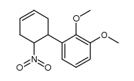 1,2-dimethoxy-3-(6-nitro-cyclohex-3-enyl)-benzene结构式