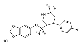 (rac)-(trans)-Paroxetine-d4 hydrochloride Structure