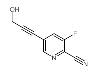 3-氟-5-(3-羟基丙-1-炔-1-基)-吡啶啉结构式