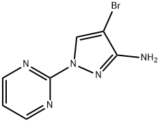 4-溴-1-(嘧啶-2-基)-1H-吡唑-3-胺结构式