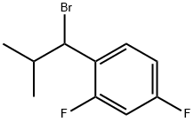 1-(1-溴-2-甲基丙基)-2,4-二氟苯结构式