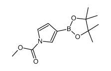 1-(甲氧基羰基)吡咯-3-硼酸频那醇酯结构式