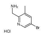 (5-bromo-3-Methylpyridin-2-yl)Methanamine hydrochloride Structure