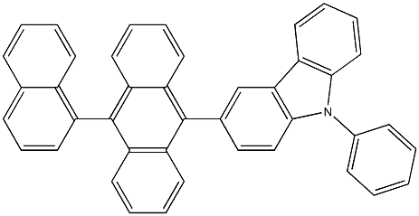 9-(9-phenylcarbazole-3-yl)-10-(naphthalene-1-yl)anthracene Structure