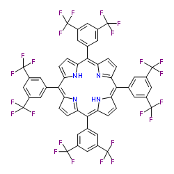 5,10,15,20-四(3,5-双(三氟甲基)苯基)卟啉结构式