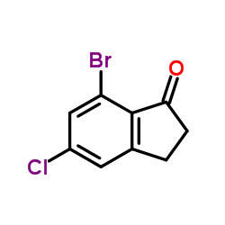 7-Bromo-5-chloro-1-indanone Structure