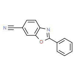 2-苯基苯并[d]噁唑-6-甲腈结构式