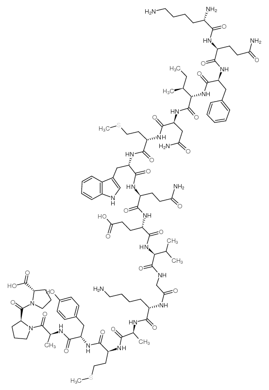 HIV (GP120) FRAGMENT (421-438)结构式