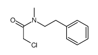 2-氯-N-甲基-N-(2-苯基乙基)乙酰胺结构式