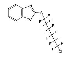 2-((6-chloro-1,1,2,2,3,3,4,4,5,5,6,6-dodecafluorohexyl)thio)benzo[d]oxazole结构式