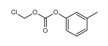 chloromethyl m-tolyl carbonate结构式