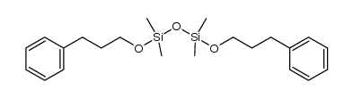 1,1,3,3-tetramethyl-1,3-bis(3-phenylpropoxy)disiloxane Structure