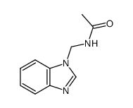 Acetamide, N-(1H-benzimidazol-1-ylmethyl)- (9CI) Structure