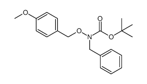 N-Boc-N-benzyl-O-(4-methoxybenzyl)hydroxylamine结构式