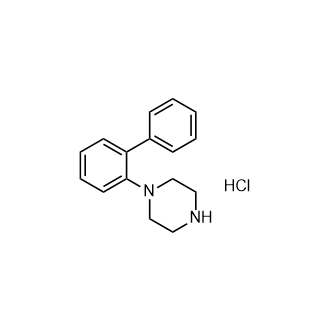 1-([1,1'-联苯]-2-基)哌嗪盐酸盐结构式