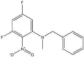 N-benzyl-3,5-difluoro-N-methyl-2-nitroaniline Structure