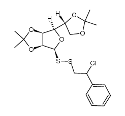 [(SR)-2-Chloro-2-phenylethyl]-2,3:5,6-di-O-isopropyliden-β-D-mannofuran Structure