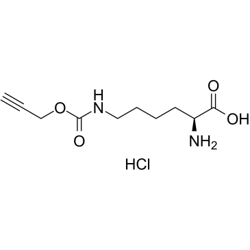 N-Ε-炔丙氧基羰基-L-赖氨酸盐酸盐结构式