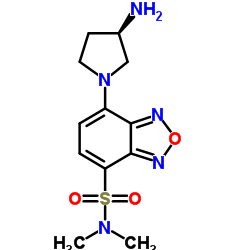 (S)-(+)-DBD-Apy [=(S)-(+)-4-(N,N-二甲氨基磺酰)-7-(3-氨基吡咯烷-1-基)-2,1,3-苯并恶二唑]图片
