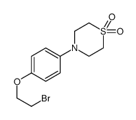 4-[4-(2-bromoethoxy)phenyl]-1,4-thiazinane 1,1-dioxide Structure
