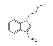 1-(2-METHOXY-ETHYL)-1H-INDOLE-3-CARBALDEHYDE结构式