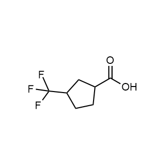 3-(三氟甲基)环戊烷-1-羧酸结构式