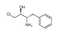 (2S,3S)-3-amino-1-chloro-4-phenylbutan-2-ol结构式