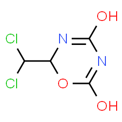 2H-1,3,5-Oxadiazine-4,6-diol,2-(dichloromethyl)- (8CI)结构式