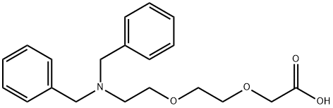 2-(2-(2-(dibenzylamino)ethoxy)ethoxy) acetic acid结构式