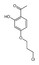 1-[4-(3-CHLOROPROPOXY)-2-HYDROXYPHENYL]-1-ETHANONE Structure