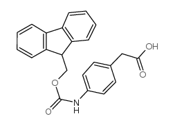 2-[4-({[(9h-芴-9-基)甲氧基]羰基}氨基)苯基]乙酸结构式