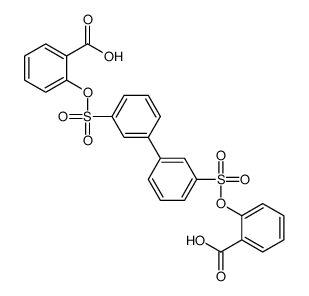 Biphenyl-5,5'-disulfonic acid, bis(salicylate) Structure