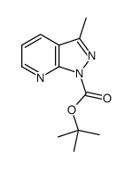 3-甲基-1H-吡唑并[3,4-b]吡啶-1-羧酸叔丁酯结构式