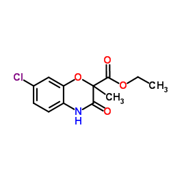 7-氯-2-甲基-3-氧代-3,4-二氢-2H-1,4-苯并噁嗪-2-羧酸甲酯结构式
