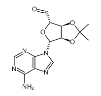 2',3'-O-isopropylideneadenosine 5'-aldehyde结构式