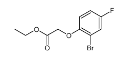 ethyl (2-bromo-4-fluorophenoxy)acetate结构式