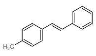 Benzene, 1-methyl-4-(2-phenylethenyl)-, (E)-结构式