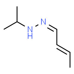 2-Butenal (1-methylethyl)hydrazone Structure