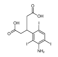 3-(3-amino-2,4,6-triiodophenyl)pentanedioic acid Structure