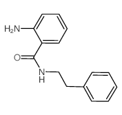 2-氨基-N-苯乙基苯甲酰胺结构式
