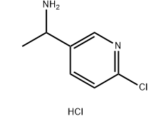 1-(6-氯吡啶-3-基)乙胺盐酸盐结构式