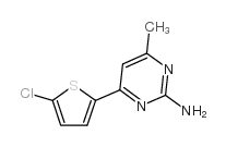 4-(5-氯噻吩-2-基)-6-甲基嘧啶-2-胺结构式
