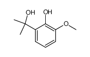 2-(2-hydroxy-3-methoxy-phenyl)-propan-2-ol结构式
