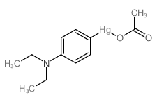 acetyloxy-[4-(diethylamino)phenyl]mercury Structure