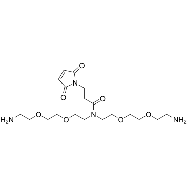 N-Mal-N-bis(PEG2-amine)结构式