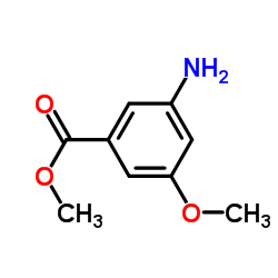 3-氨基-5-甲氧基苯甲酸甲酯结构式